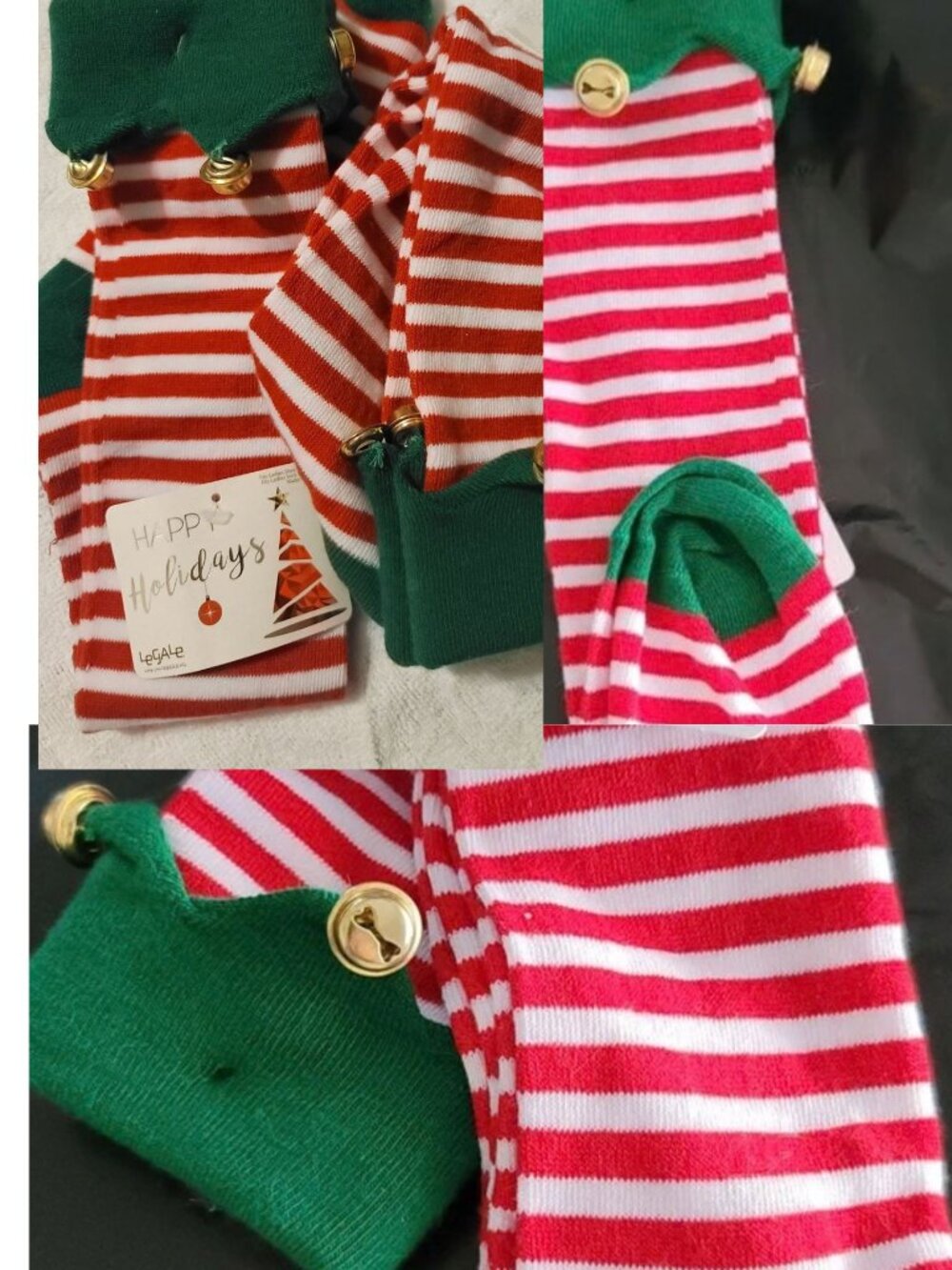 Ladies Jingle Bell Elf Socks OH YES!